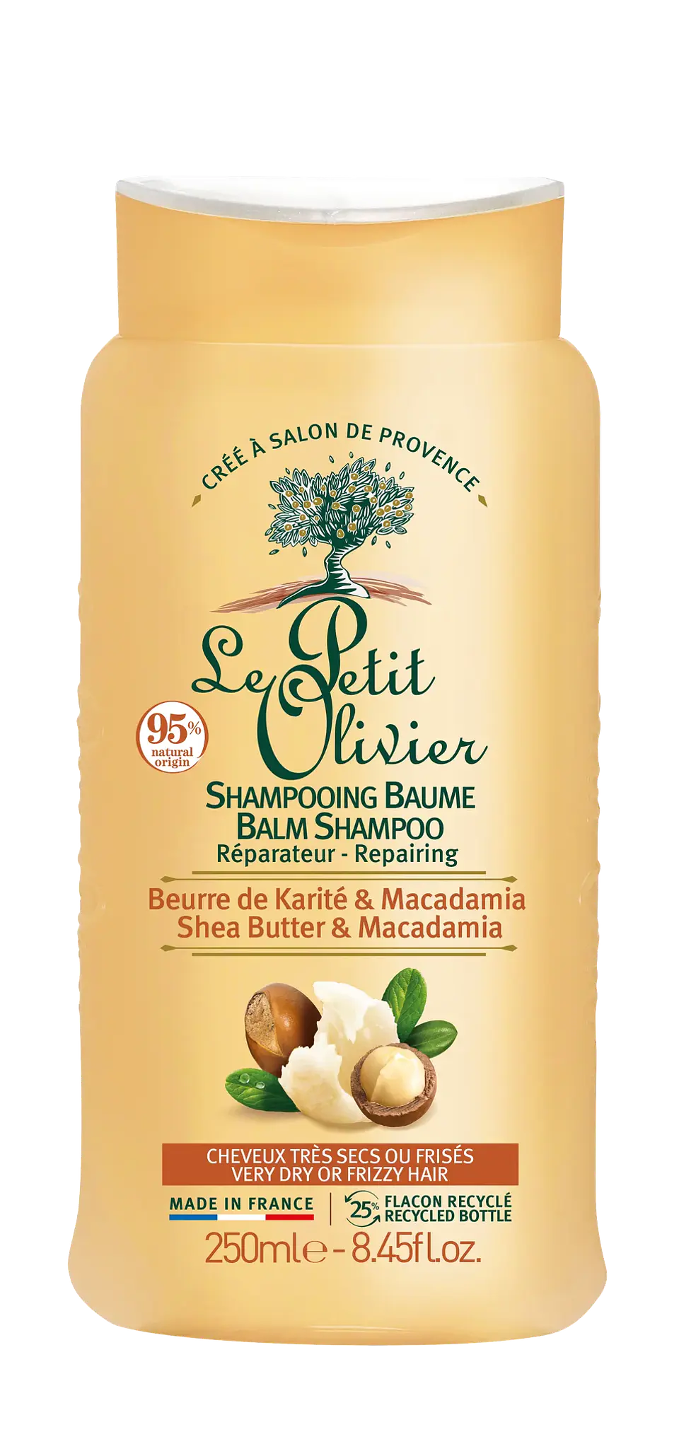 Shampoo Cabello Rizado Karite Le Petit Olivier Sin Sulfato 1