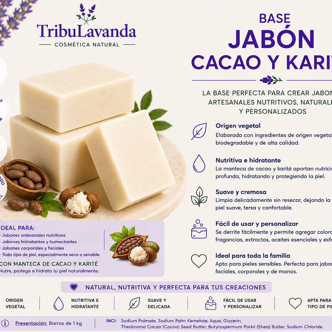 Base de Jabón Cacao Karité 1
