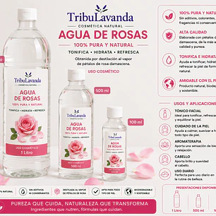 Agua de Rosas (Hidrolato)