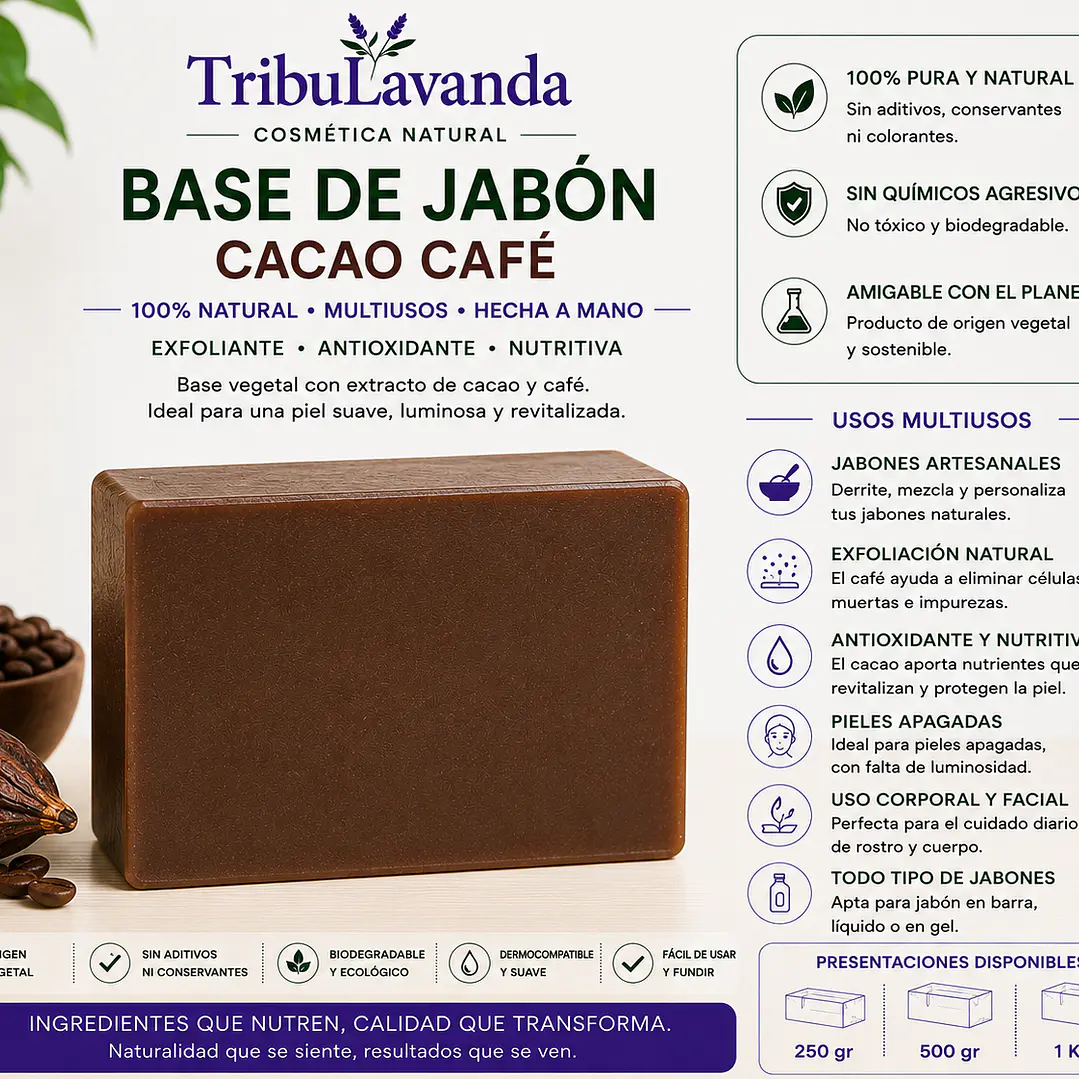 Base de Jabón Café Cacao 1