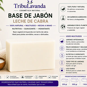Base de Jabón Leche de Cabra