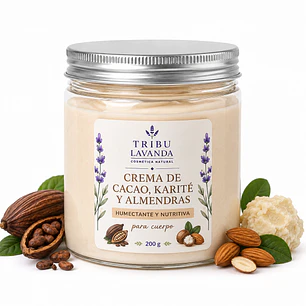 Crema Cacao, karite y Almendras 500 gr 