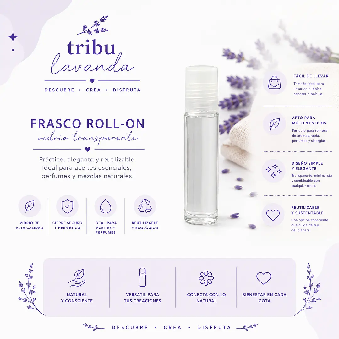 Roll On Transparente 5 ml y 10 ml 1