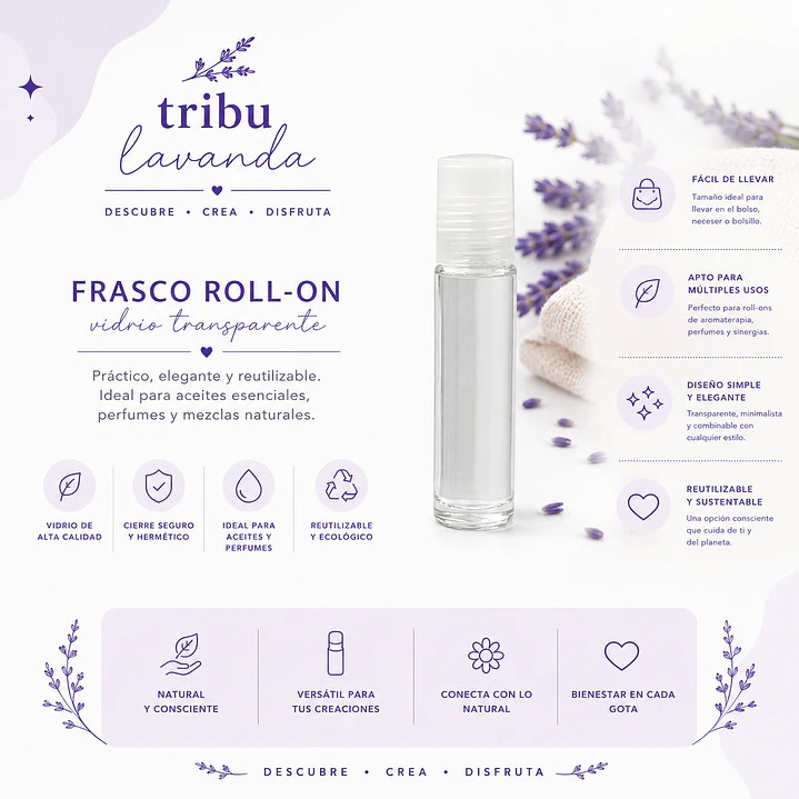 Roll On Transparente 5 ml y 10 ml 1