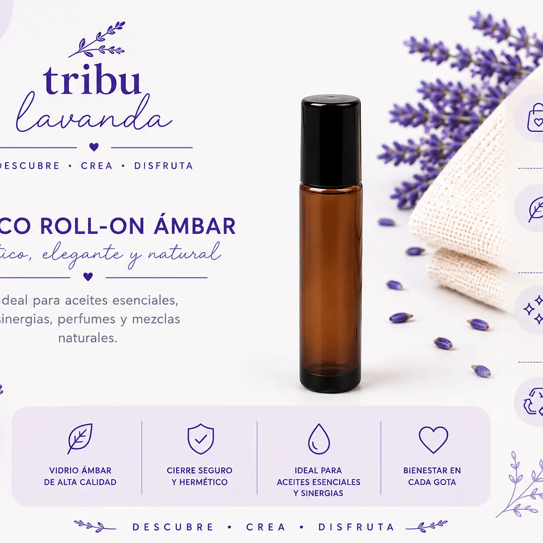 Roll on ámbar de 5 ml y 10 ml 1