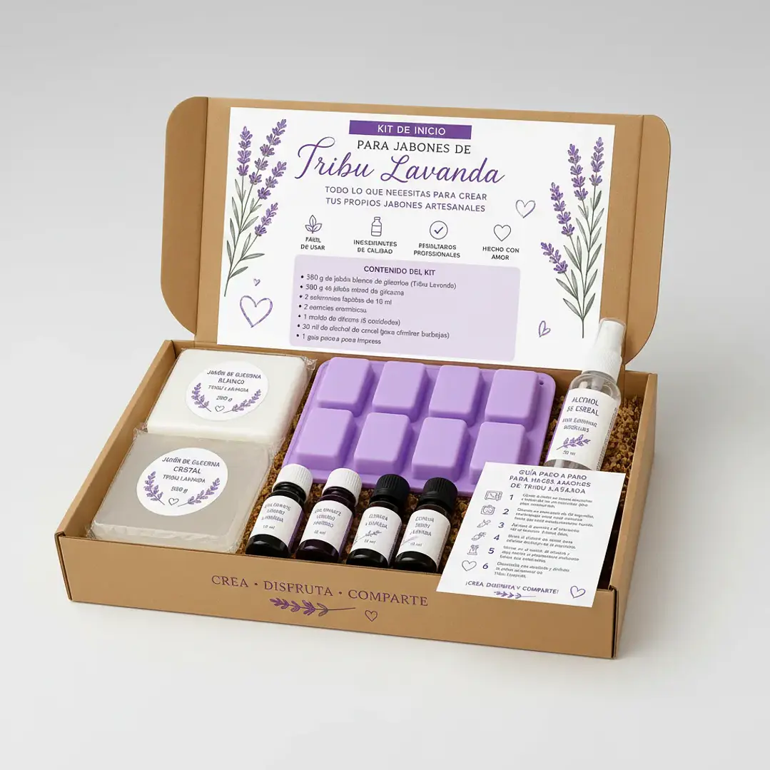 Kit Para hacer Jabones Tribu Lavanda 2