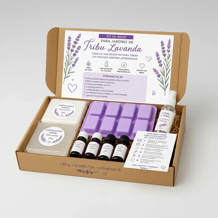 Kit Para hacer Jabones Tribu Lavanda 2