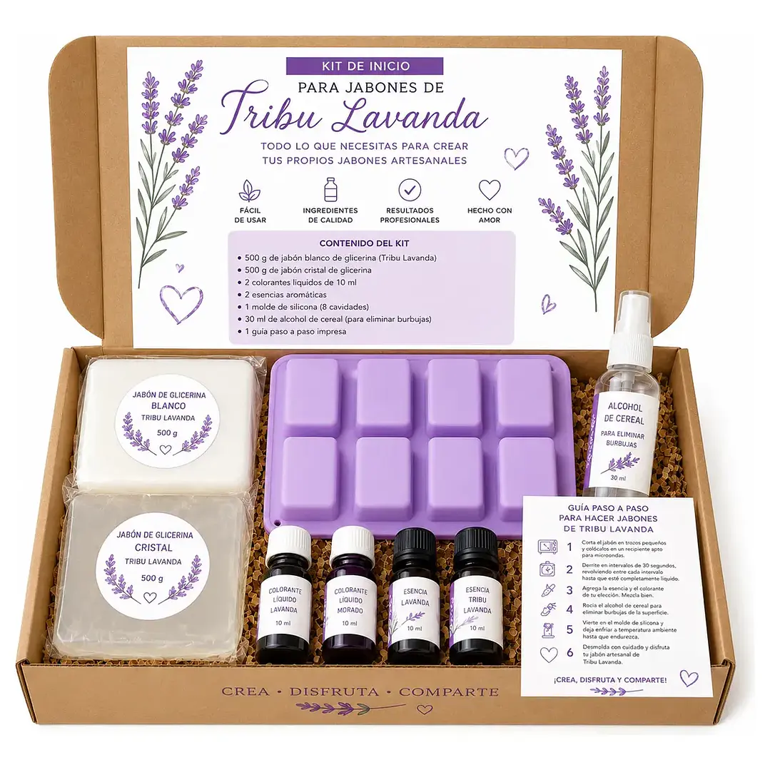 Kit Para hacer Jabones Tribu Lavanda 1