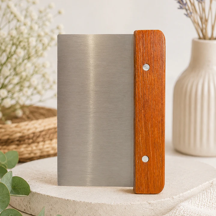Cortador de Jabones de Acero Inoxidable y Mango de Madera 3