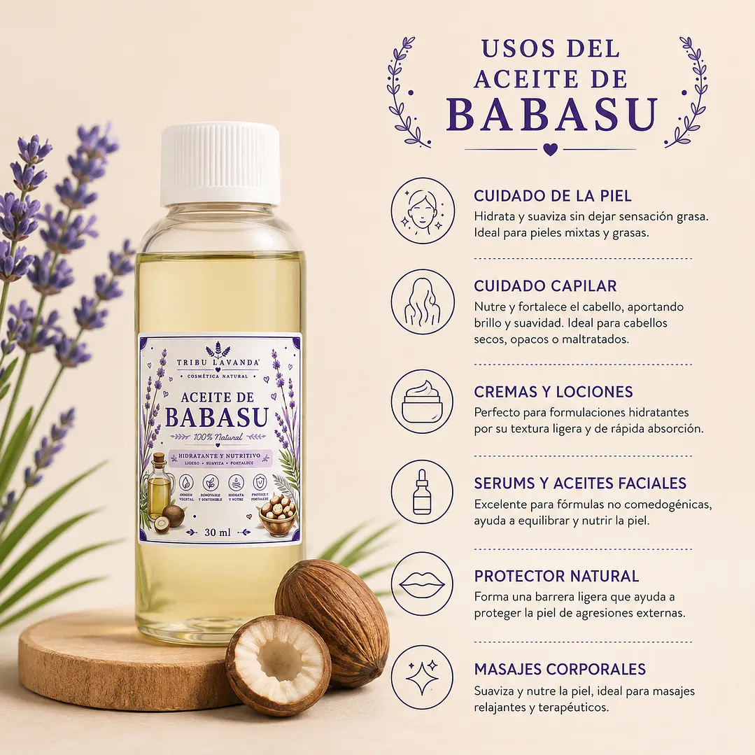 Aceite de Babasu prensado en frio 30 y 100 ml 2