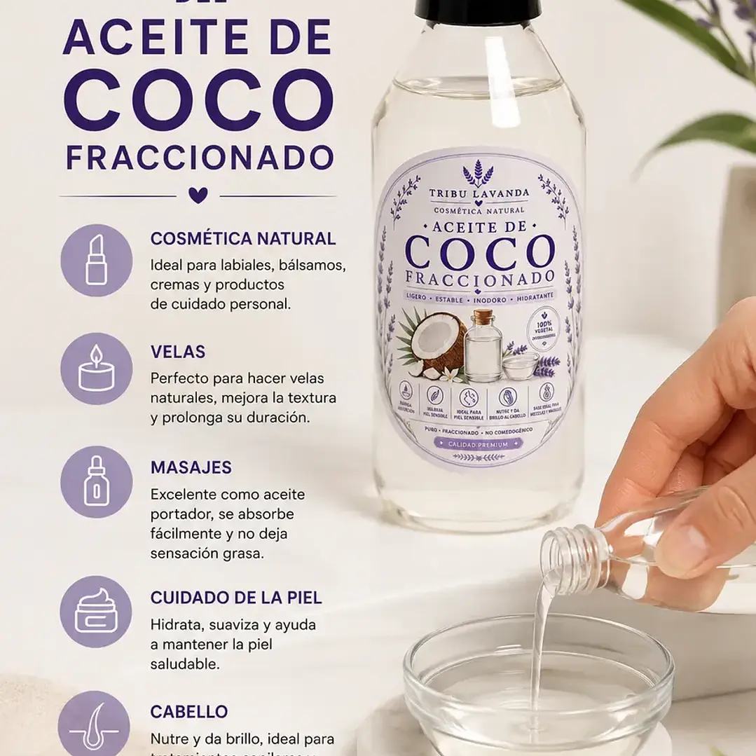 Aceite de Coco fraccionado o coco Caprilic  2