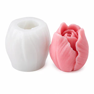 Molde Capullito rosa 3D 