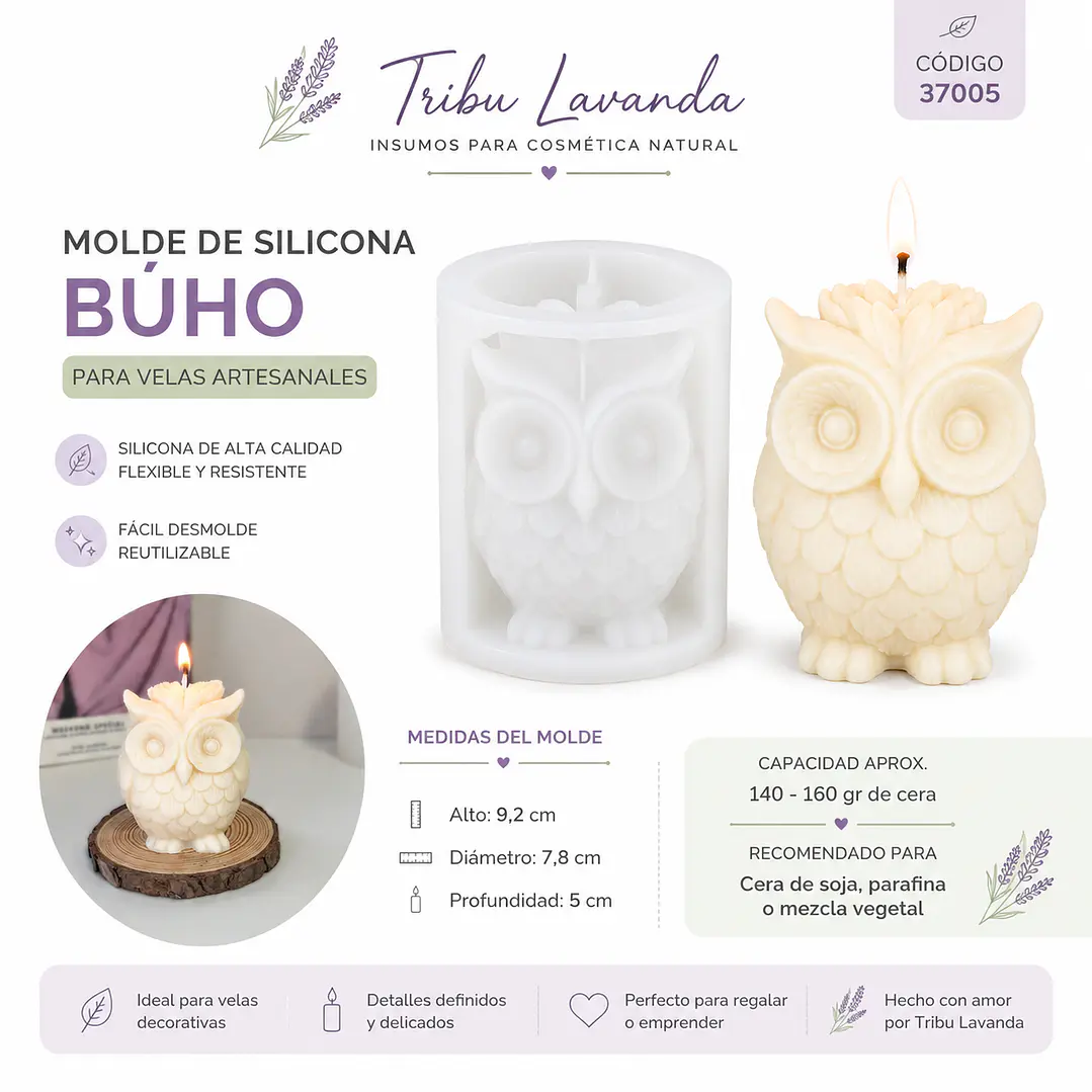 Molde Buhito 3D redondo  2