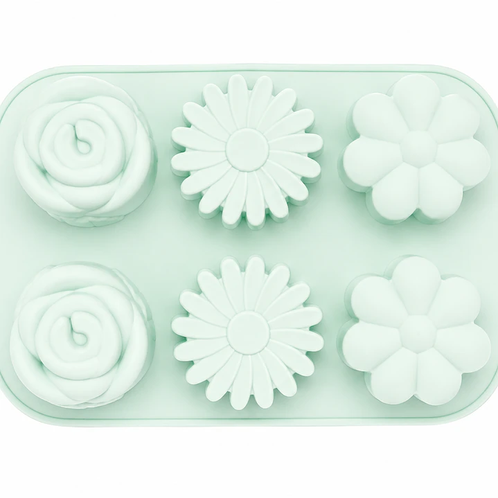 Molde Rosa Margarita y Flor Grande 100 gr aprox. 1