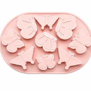 Moldes flores y mariposas 40 gr aprox.