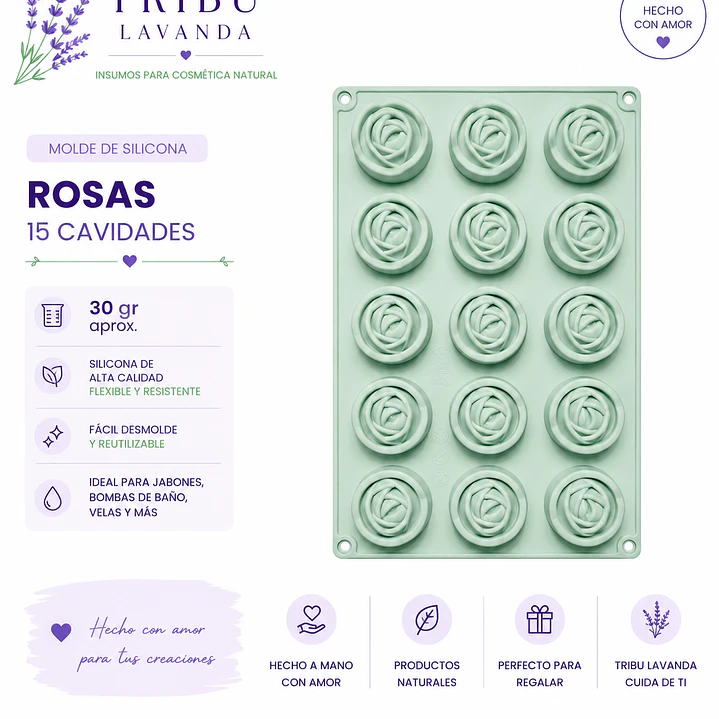 Molde rositas 30 gr aprox. 2