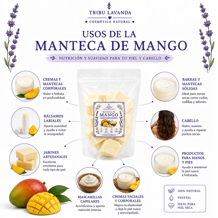 Manteca de Mango 50 gr 100 gr y 250 gr  2
