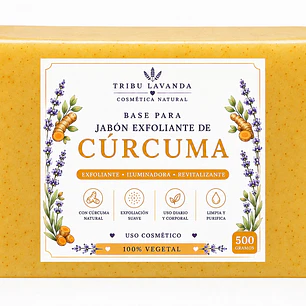 Base de Jabón Exfoliante de Cúrcuma 500 gr y Kg