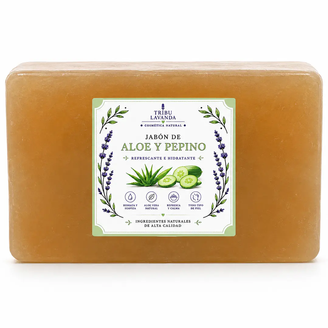 Base jabón Aloe Vera y Pepino  1