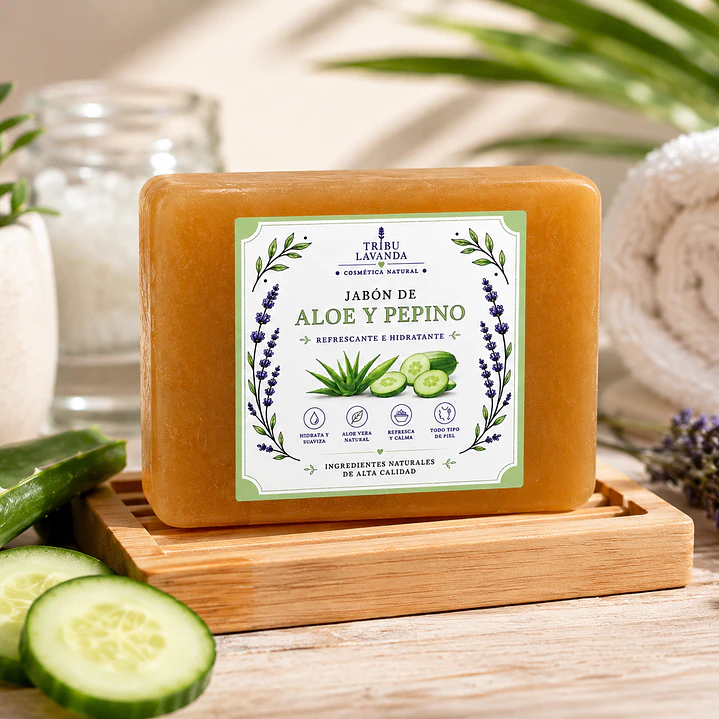 Base jabón Aloe Vera y Pepino  3