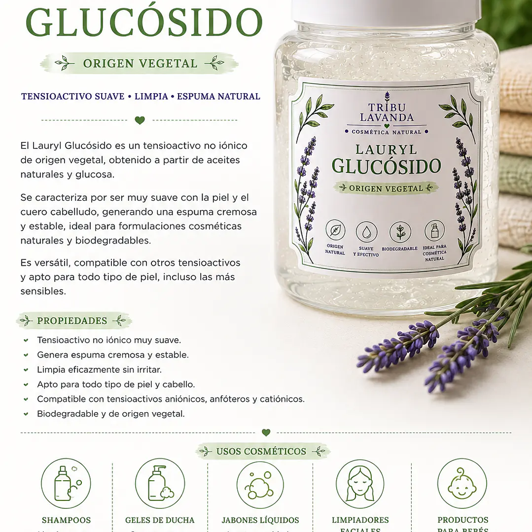 Lauryl Glucoside 250 gr y 500 gr  4