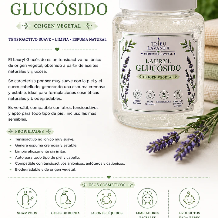 Lauryl Glucoside 250 gr y 500 gr  4