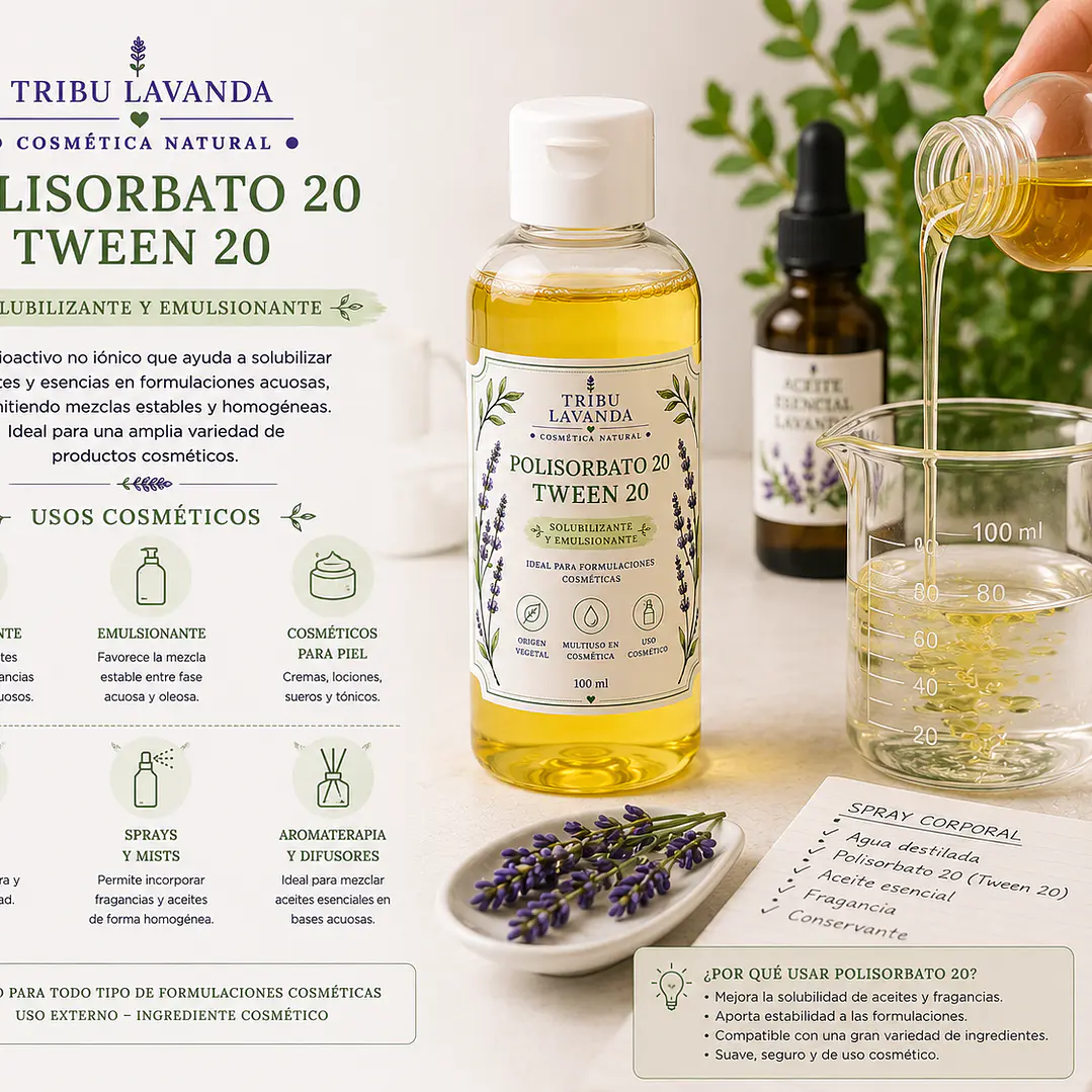 Polisorbato 20 o Tween 2O 100 ml y 250 ml 2