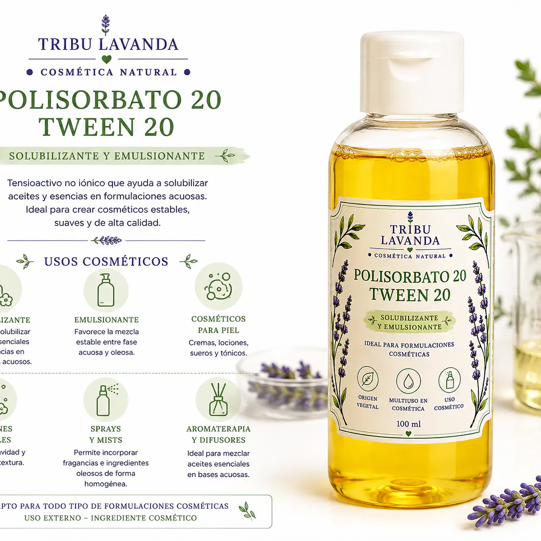 Polisorbato 20 o Tween 2O 100 ml y 250 ml 3