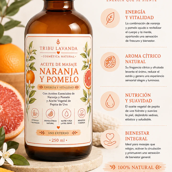 Aceite de Masajes corporal Reafirmante 250 ML  2