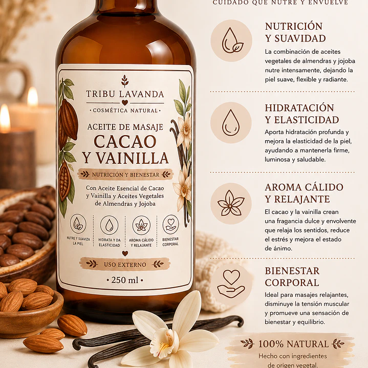 Aceite de Masajes corporal Nutritivo 250 ML  2