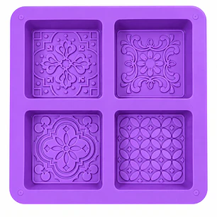 Molde Cuadrado diseño 100 gr aprox.