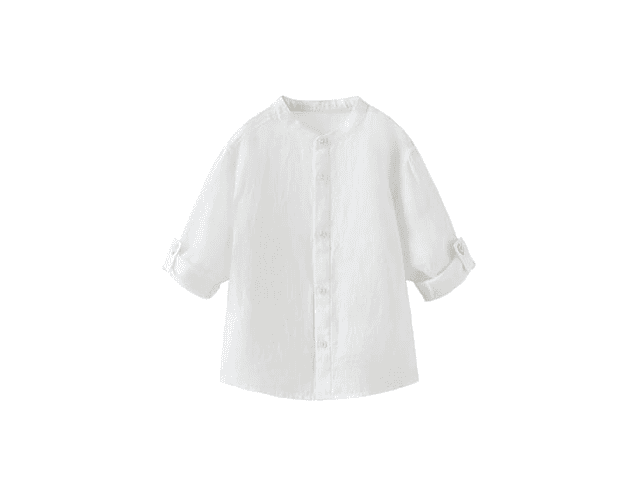 Camisa de lino niño talla 4 ZARA