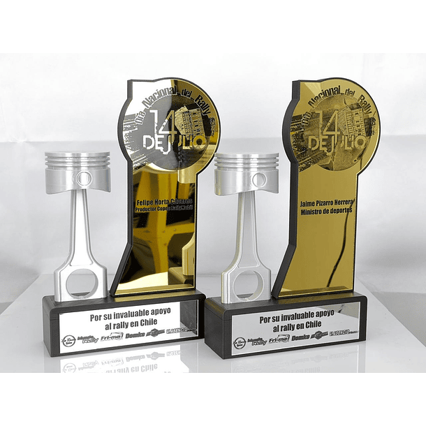 Trofeos personalizados día nacional del rally