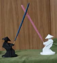 Porta Sahumerio Incienso Samurai X 2 Varios Colores - Miniatura 3