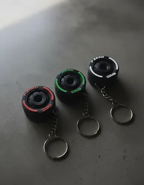 Llaveros Souvenir Cumpleaños Ruedas F1 Pack X 20