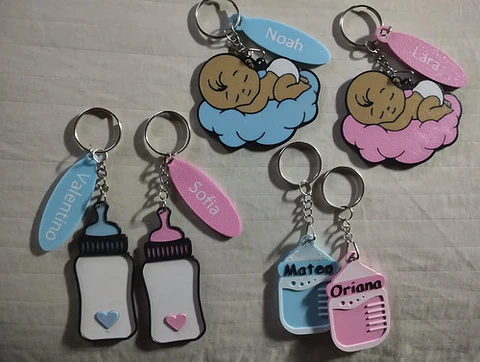 Llaveros Souvenir Cumpleaños Nombres Pack X 10