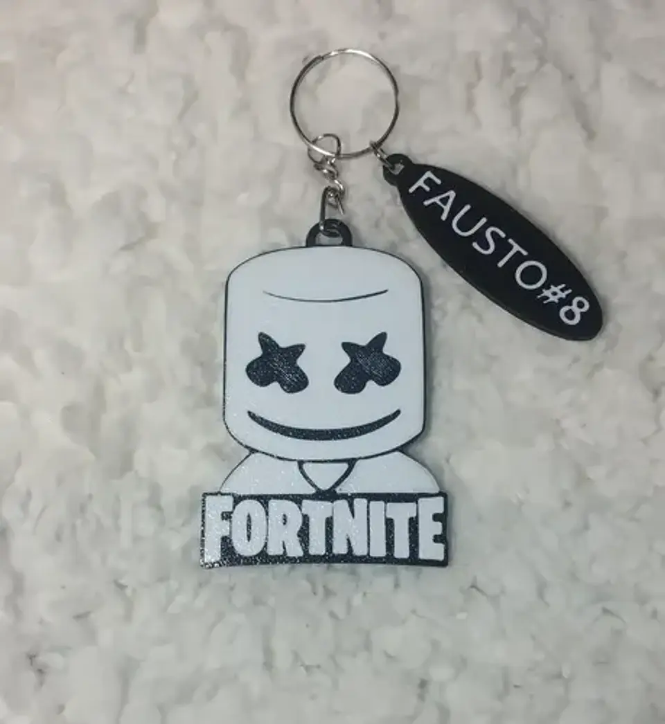 Llaveros Souvenir Cumpleaños Fortnite Pack X 10 5