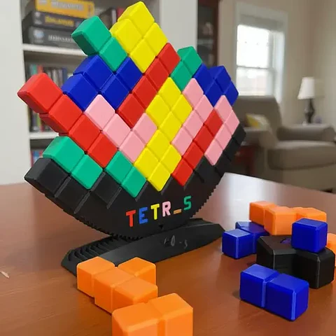 Juego De Mesa Tetris Grande De Equilibrio Balance Dado 3d