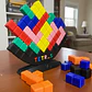 Juego De Mesa Tetris Grande De Equilibrio Balance Dado 3d - Miniatura 1
