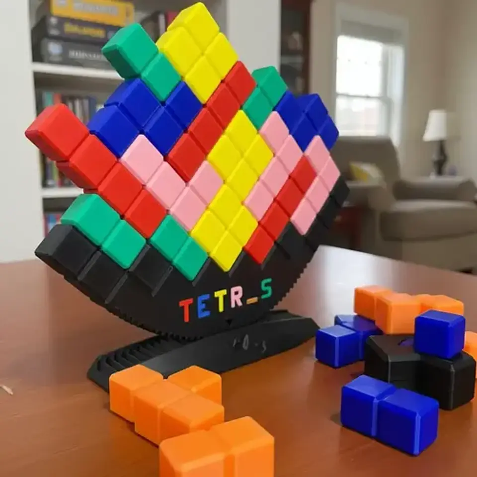 Juego De Mesa Tetris Grande De Equilibrio Balance Dado 3d 1