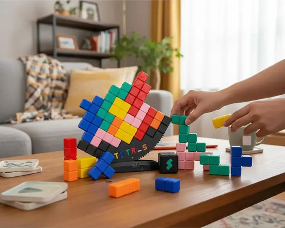 Juego De Mesa Tetris Grande De Equilibrio Balance Dado 3d 5