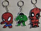 Llaveros Souvenir Cumpleaños Super Heroes Pack X 10 - Miniatura 4