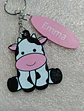 Llaveros Souvenir Cumpleaños Vaquita Con Nombre Pack X 10 - Miniatura 4