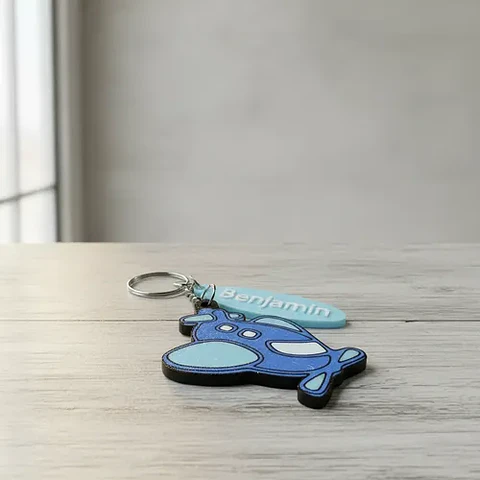 Llaveros Souvenir Cumpleaños Avioncito Con Nombre Pack X 10