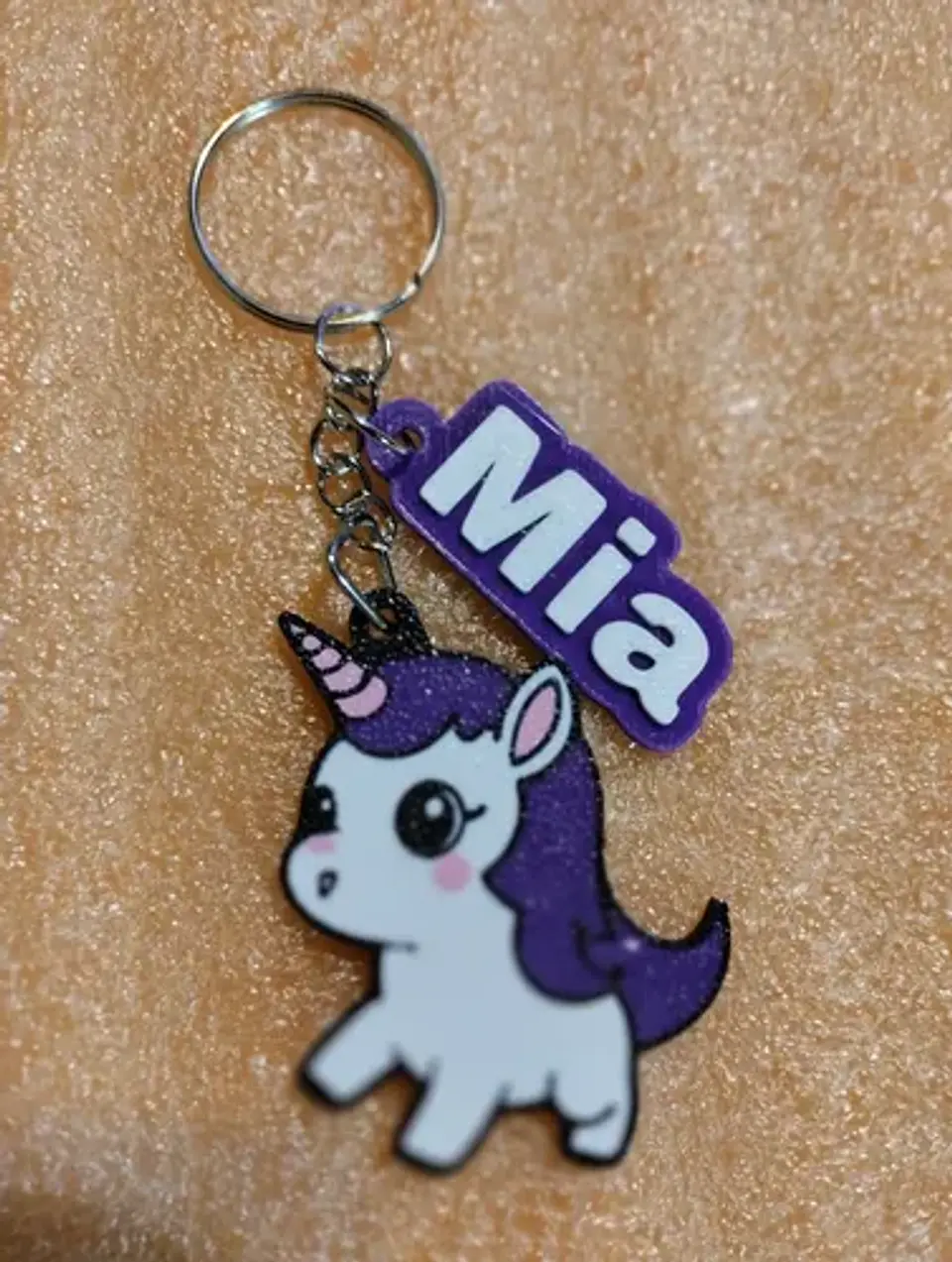 Llaveros Souvenir Cumpleaños Unicornio Con Nombre Pack X 10 3