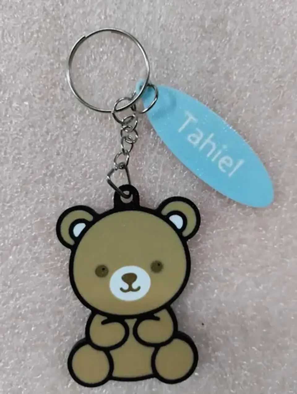 Llaveros Souvenir Cumpleaños Osito Teddy Con Nombre Pack X10 3