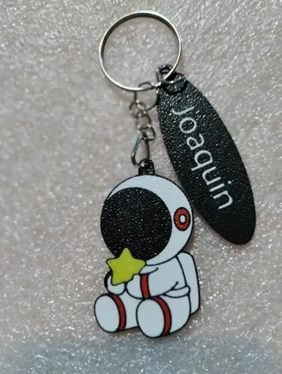Llaveros Souvenir Cumpleaños Astronauta Con Nombre Pack X 10 3