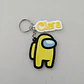 Llaveros Souvenir Cumpleaños Among Us Con Nombre Pack X 10 - Miniatura 4