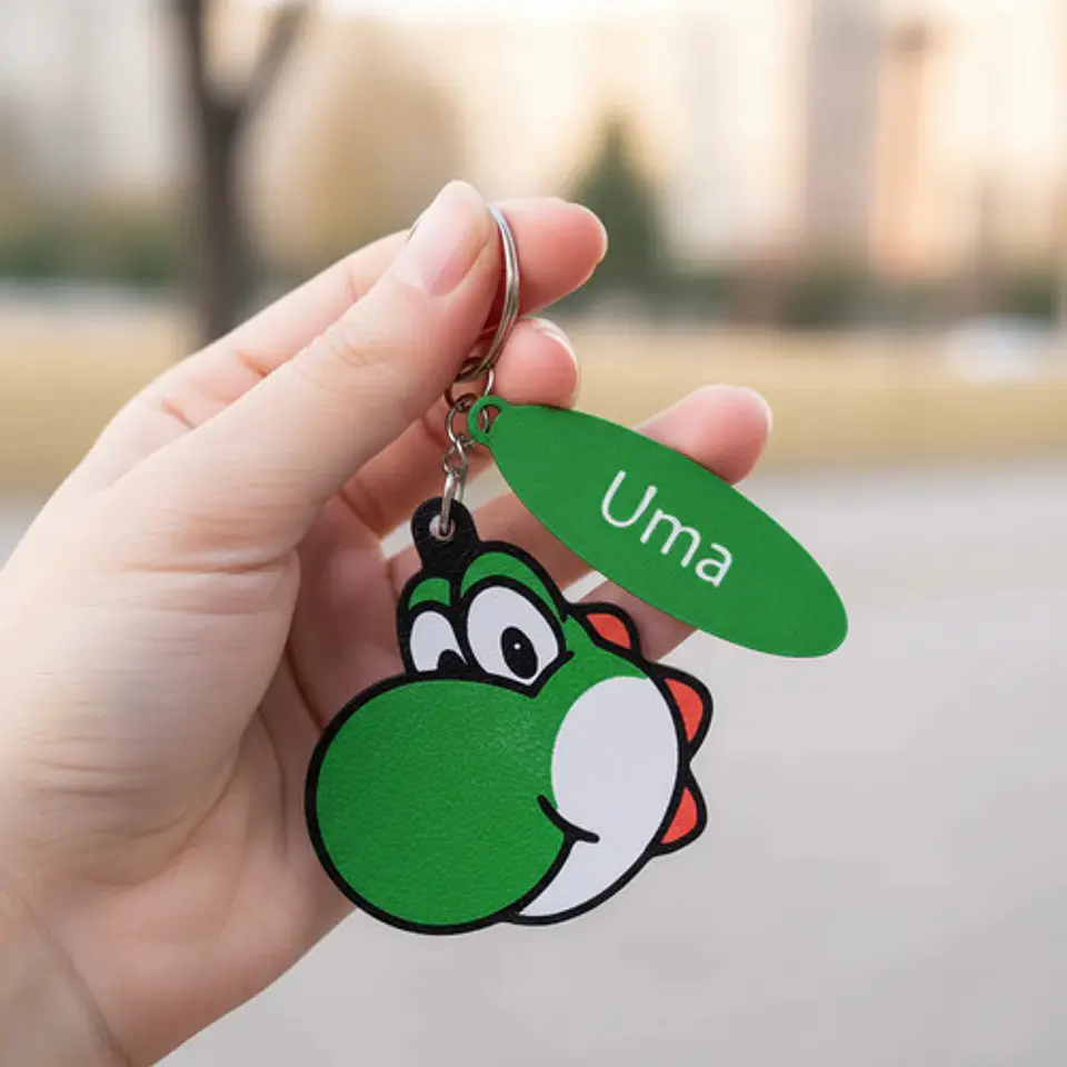 Llaveros Souvenir Cumpleaños Yoshi Con Nombre Pack X 10 2