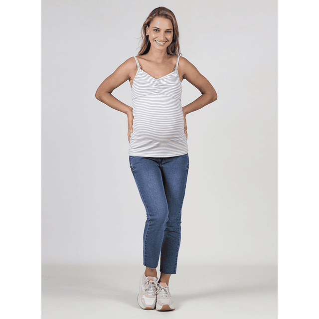 Polera lactancia essential rayas